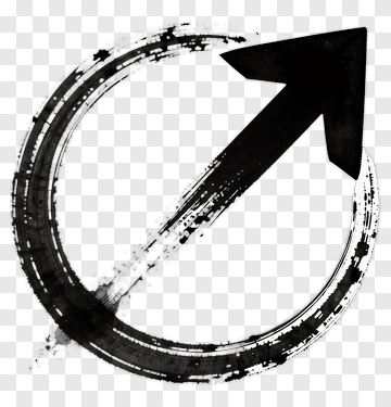 Black Arrow In Circle PNG