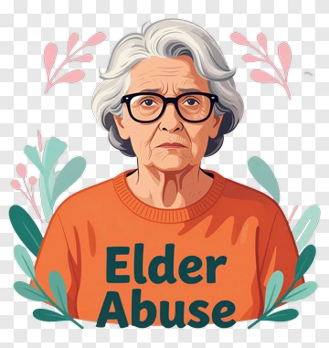 Elderly Woman With Glasses PNG