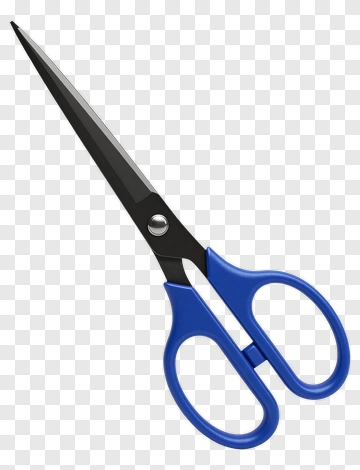 Blue And Black Scissors PNG
