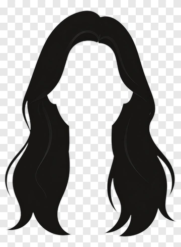 Black Hair Silhouette PNG
