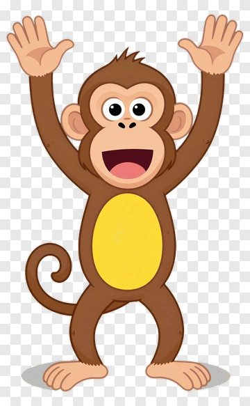 Happy Monkey PNG