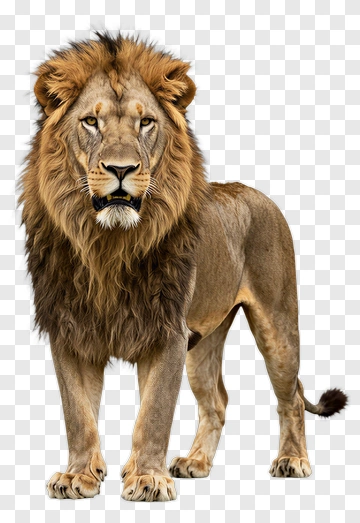 Male Lion Standing PNG
