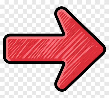 Red Hand Drawn Arrow PNG