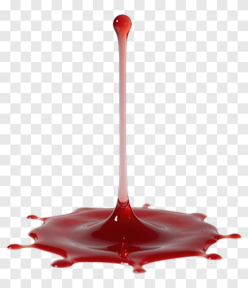Red Liquid Droplet Splashing PNG