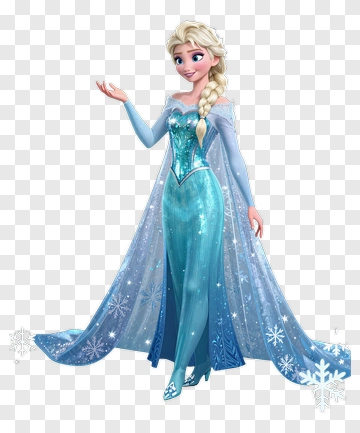 Elsa From Frozen In Ice Dress PNG