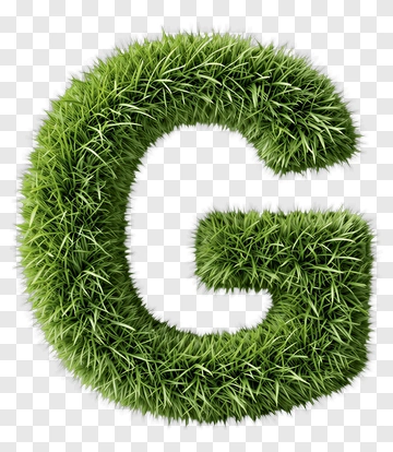 Grass Letter G PNG