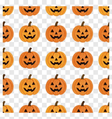 Watercolor Pumpkins Pattern PNG