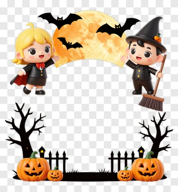 Halloween Kids In Costume PNG