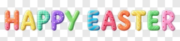 Happy Easter Letters PNG