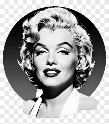 Marilyn Monroe In Classic Portrait PNG