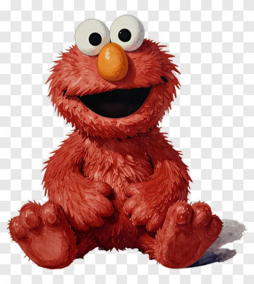 Elmo Watercolor Portrait PNG