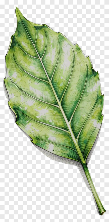 Hand-drawn Leaf Illustration PNG