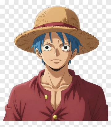 Monkey D. Luffy In Straw Hat PNG