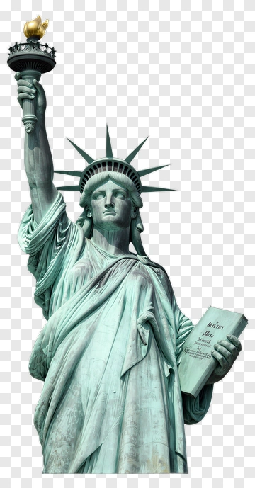 Statue Of Liberty Holding Torch And Tablet PNG