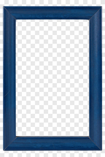 Blue Wooden Frame PNG