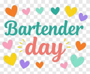 Bartender Day PNG