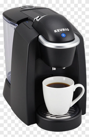 Keurig Coffee Machine With White Cup PNG