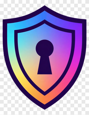 Shield With Keyhole PNG