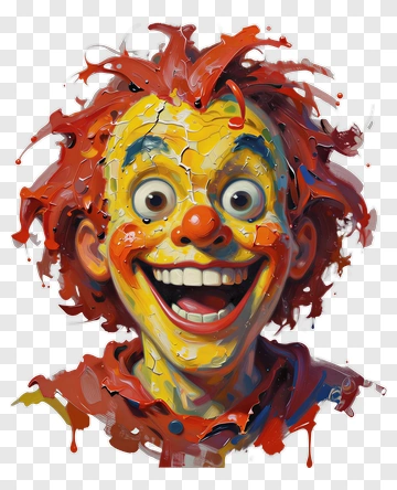 Clown Face Painting PNG