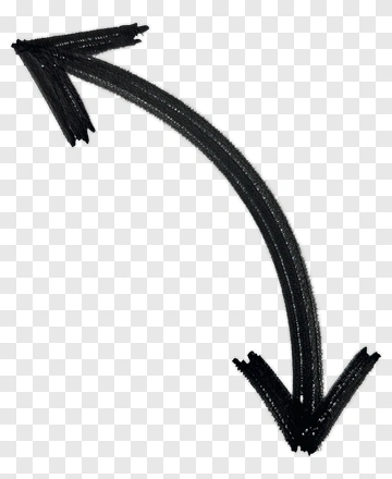 Black Hand Drawn Arrow PNG