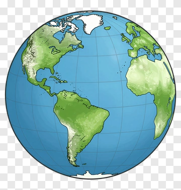 Globe Earth Planet World Map PNG