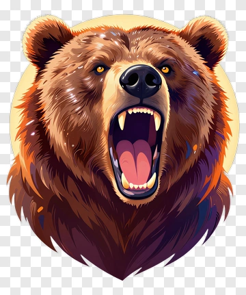 Roaring Bear PNG