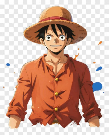 Monkey D Luffy In His Iconic Outfit PNG