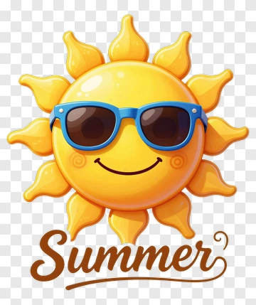 Sun Wearing Sunglasses PNG