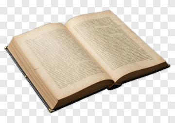 Open Book With Text Pages PNG