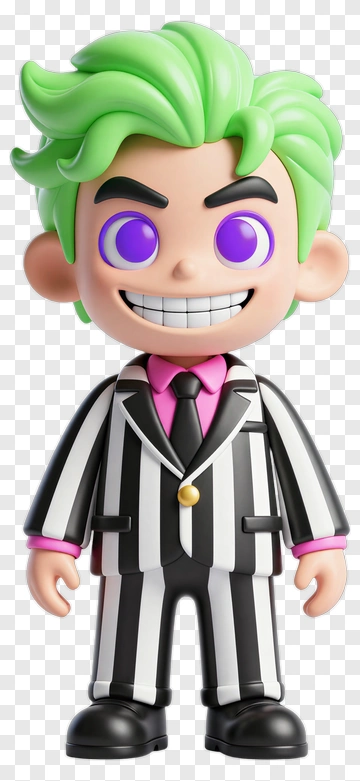 Green-haired Cartoon Character PNG
