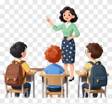 Teacher Teaching Students In Classroom PNG