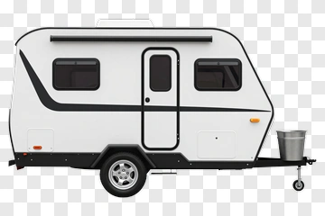Modern Camper Travel Trailer PNG