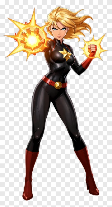 Superhero With Star Emblem PNG