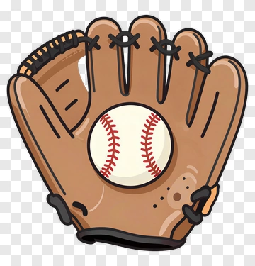 Baseball Glove Holding Baseball PNG