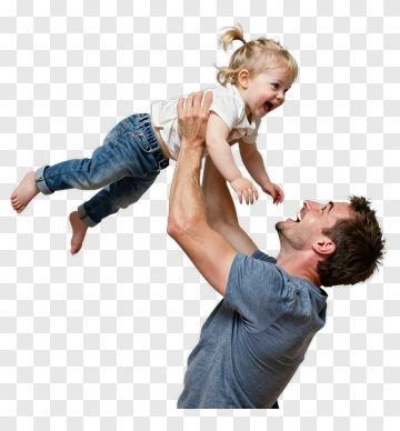 Father And Child Playing Together PNG
