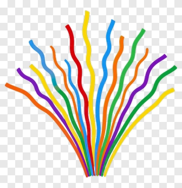 Rainbow Lines PNG