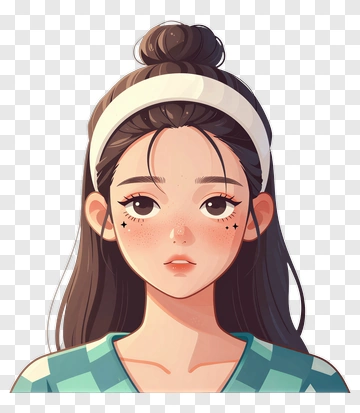 Anime Girl With Headband PNG