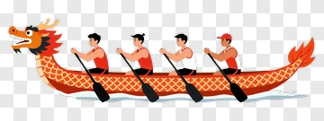 Dragon Boat Racing Team PNG