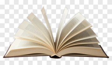 Open Book With Spreading Pages PNG