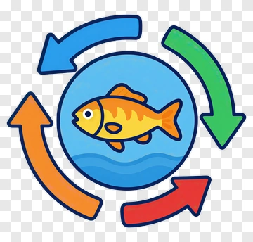 Fish In Recycling Symbol PNG