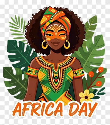 African Woman In Traditional Attire PNG