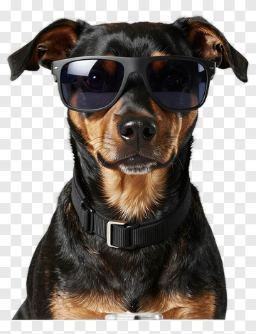 Cool Dog With Sunglasses PNG