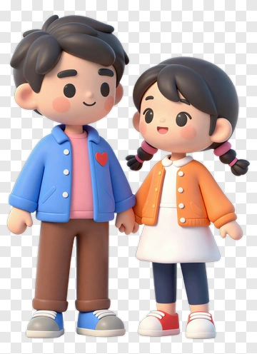 Boy And Girl Holding Hands Together PNG