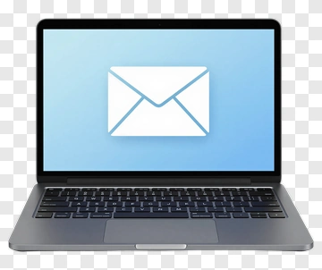 Email Icon On Laptop Screen PNG