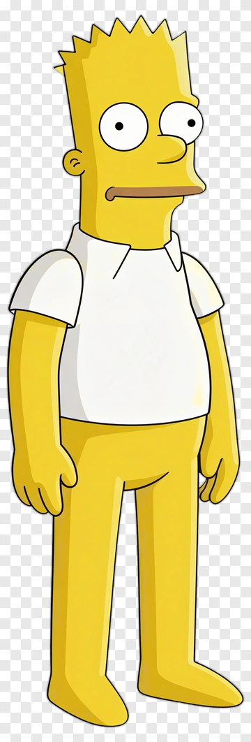 Bart Simpson Standing PNG