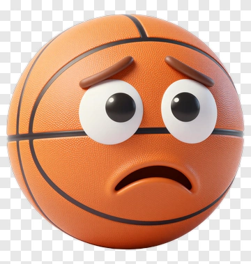 Sad Basketball Face PNG