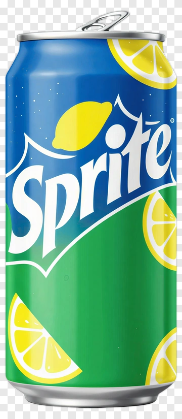 Sprite Can With Lemon Slices PNG