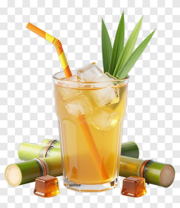 Bamboo Drink With Ice And Straw PNG