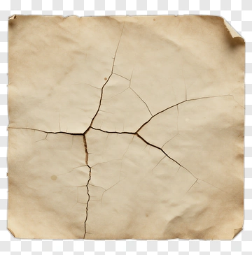 Cracked Aged Paper PNG