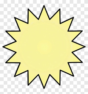 Yellow Sun Icon PNG